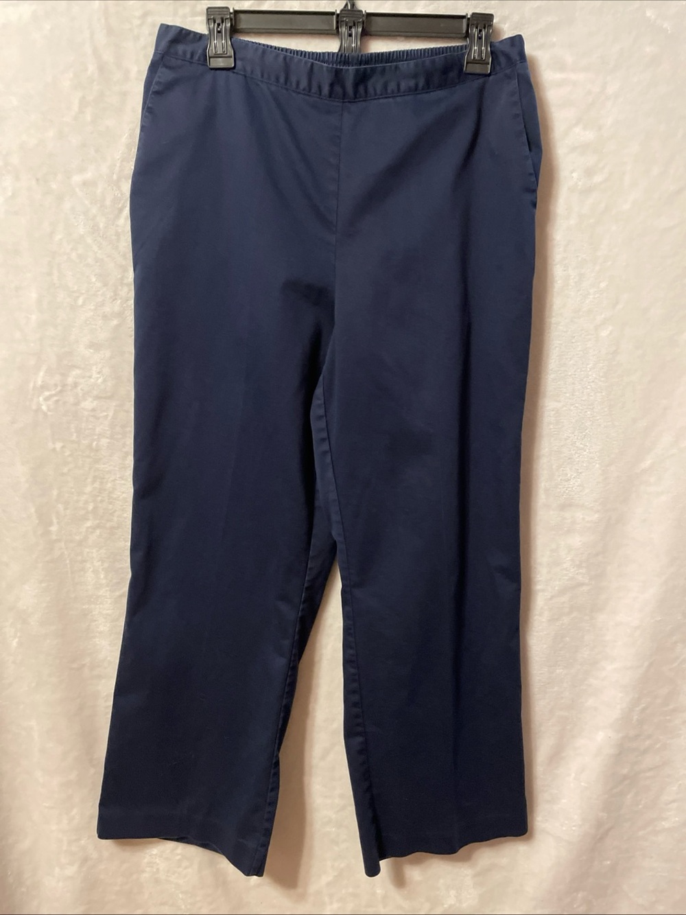 Alfred Dunner Navy Straight Leg Pants